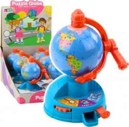 Mini globus s otáčivým ozubeným kolem a pohyblivým letadlem