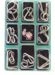 Kovový hlavolam – sada 3 logických hádanek pro děti i dospělé