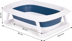 Skládací dětská vanička s výpustí Ecotoys – Fudge