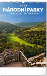 Nástěnný kalendář Národní parky Čech a Moravy 2026