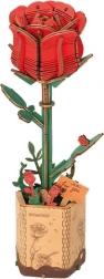 3D dřevěná skládačka Červená Růže