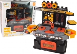 Dětský pracovní stůl s nářadím – 57 dílů