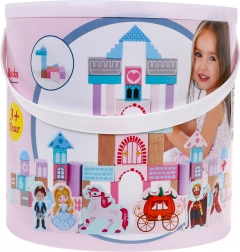 Dřevěné stavebnice pro holčičky Princezna na zámku se sortérem tvarů
