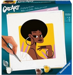 CreArt portrét – malování podle čísel 20 × 20 cm