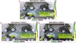 Sada plastových zemědělských strojů s vlečkou