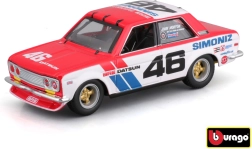 Kovový model Bburago 1:43 BRE Datsun 510 závodní auto