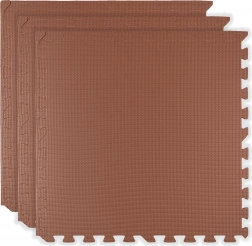 Pěnová podložka HUMBI 180 × 60 cm – velké voděodolné puzzle, bezpečné pro děti, 3 ks, cihlová