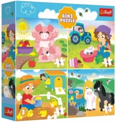 Puzzle Zvířátka na Vsi