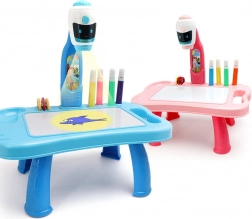 Dětský projektor na kreslení 2v1 – růžový stoleček