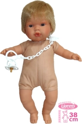 Realistická panenka Llorens Sasha se zvuky a měkkým tělem - 38 cm