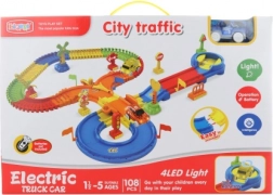 Svítící dráha s autíčkem na baterie