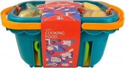 Košík s krájecím jídlem – tmavě zelený