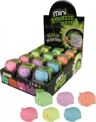 Antistresový míček Zvířátko svítící ve tmě