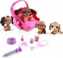 Sada hraček psi se světelnou a zvukovou přenoskou