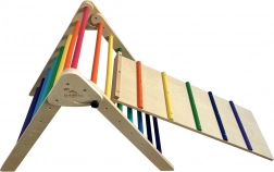 Piklerův trojúhelník s oboustrannou deskou – duhový