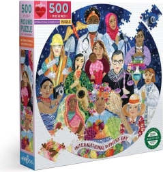 Kulaté puzzle Mezinárodní den žen 500 dílků EEBOO