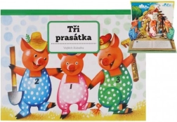 Tři prasátka – unikátní prostorové leporelo s českým textem