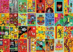 Puzzle popartová mozaika 1000 dílků MAGNOLIA