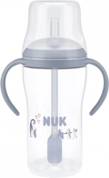 Kojenecká láhev NUK Perfect Match se silikonovým brčkem PENGUIN 260 ml