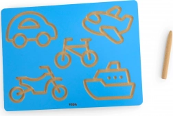 Viga grafomotorická tabulka vozidla