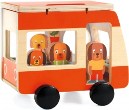 Dřevěný multivan s medvídky Djeco