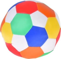 Měkký barevný textilní míč z ekokůže 15 cm