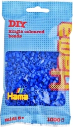 Tmavě modré zažehlovací korálky 1000 ks