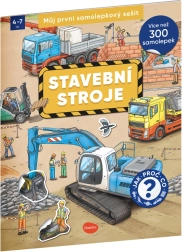 Můj první samolepkový sešit: stavební stroje (300 samolepek)