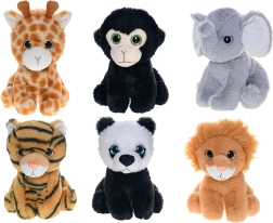 Plyšové zvířátko safari s velkýma očima 15 cm