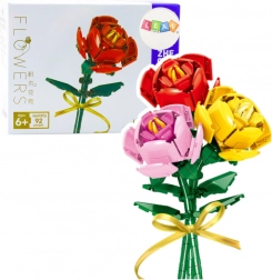 Stavebnice růže s mašlí – 92 dílků