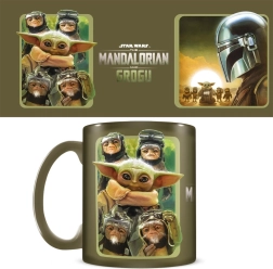 Dárkový set Star Wars Mandalorian a Grogu – hrnek, podtácek a klíčenka