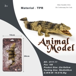 Gumový měkký krokodýl 23 cm