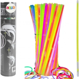 Fluorescenční náramky 100 ks - mnoho barev, svítící ve tmě