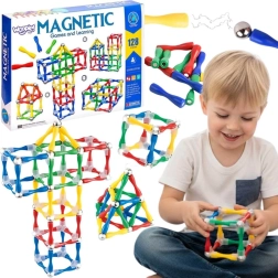Woopie magnetická stavebnice 3D XXL 128 dílků