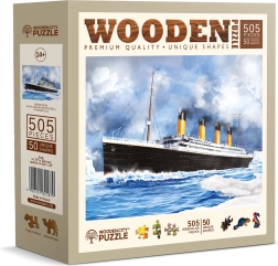 Dřevěné puzzle Titanic 505 dílků WOODEN CITY