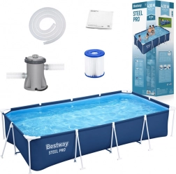 Bestway Steel Pro obdélníkový nadzemní bazén 400 × 211 × 81 cm s filtrací