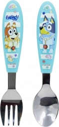 Dětský příbor BLUEY – lžíce a vidlička z nerezové oceli