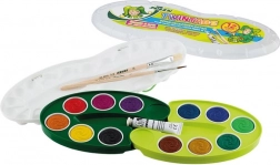 Vodové barvy s paletou a štětci pro děti