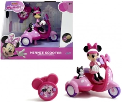 RC skútr MINNIE se sajdkárou a figurkami