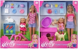 Steffi Love a Evi se zvířátky – sada panenek s králíčky nebo štěňátky