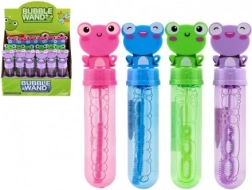 Bublifuk Žába 13 cm – 4 barvy, dětský bublifuk s roztomilým víčkem