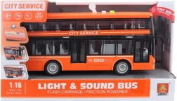 Dvoupatrový autobus na baterie pro děti