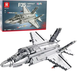 Stavebnice letounu F-35 lightning II, 1490 dílků, šedá