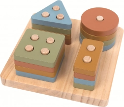 2kids dřevěné nasazovací barevné tvary
