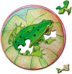 CURIOSI kulaté mini puzzle Picoli Stromová žába 33 dílků