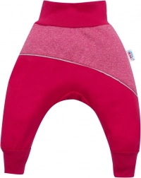 Softshellové kojenecké kalhoty růžové 68 (4–6 měsíců)