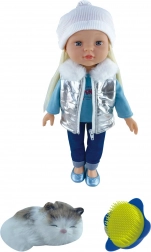 Panenka s kočkou 43 cm