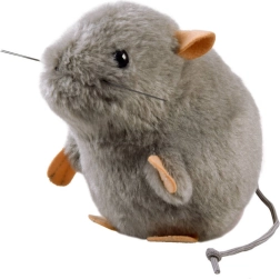 Plyšová myška šedá 13 cm