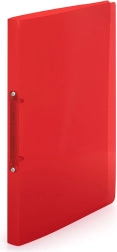 Pořadač z polypropylenu A4, 2kroužkový, červený
