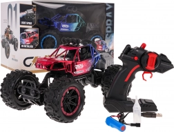 RC crawler REAL ROCK s funkcí kouře 1:16 – Červená